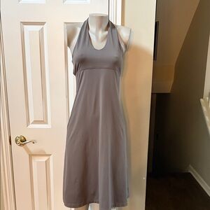 Patagonia taupe tie Halter Dress, small